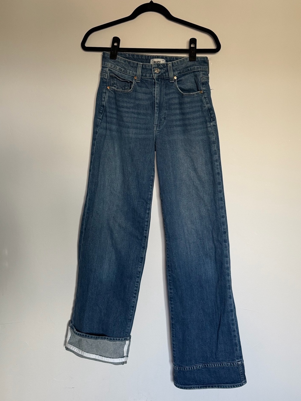 PAIGE Sasha Wide-Leg Jeans in Medium Blue Wash